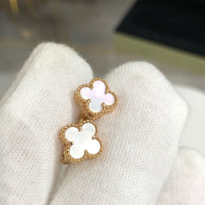 [Eterna Jewels]CLOVER MINI GOLD EARRINGS