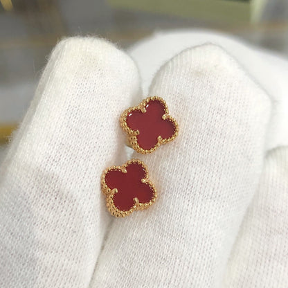 [Eterna Jewels]CLOVER MINI GOLD EARRINGS