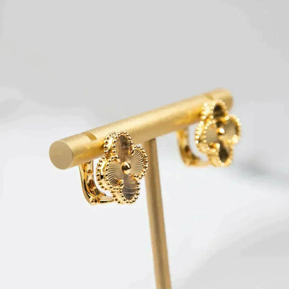 [Eterna Jewels]CLOVER MEDIUM 1 MOTIFS LASER EARRINGS