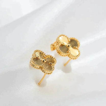 [Eterna Jewels]CLOVER MEDIUM 1 MOTIFS LASER EARRINGS