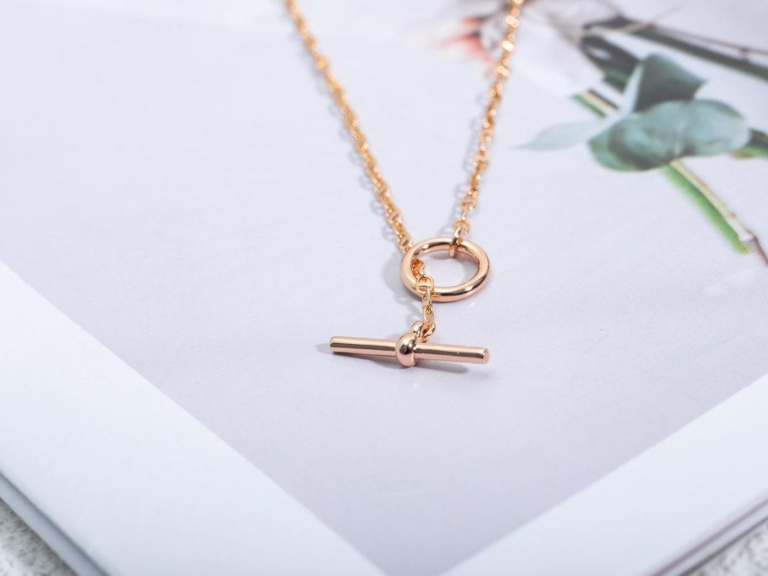 [Eterna Jewels]ECHAPPEE NECKLACE PINK GOLD