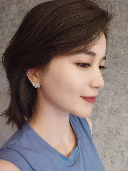 [Eterna Jewels]BUTTERFLY MOP DIAMOND EARRINGS
