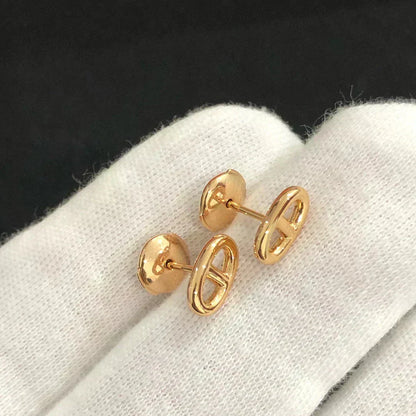 [Eterna Jewels]CHAINE SMALL EARRINGS GOLD AND SILVER