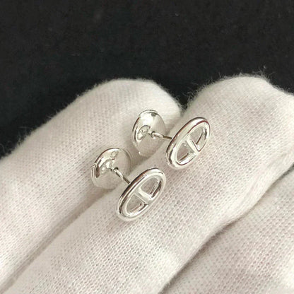 [Eterna Jewels]CHAINE SMALL EARRINGS GOLD AND SILVER