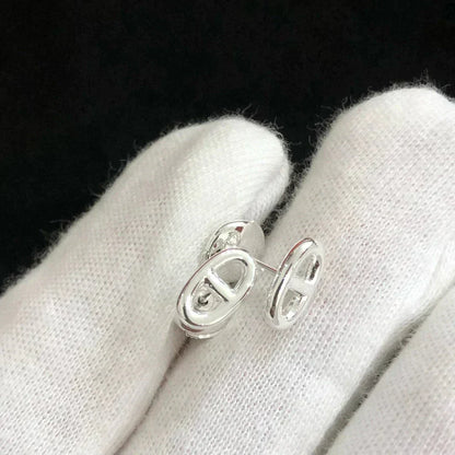 [Eterna Jewels]CHAINE SMALL EARRINGS GOLD AND SILVER