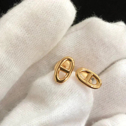 [Eterna Jewels]CHAINE SMALL EARRINGS GOLD AND SILVER