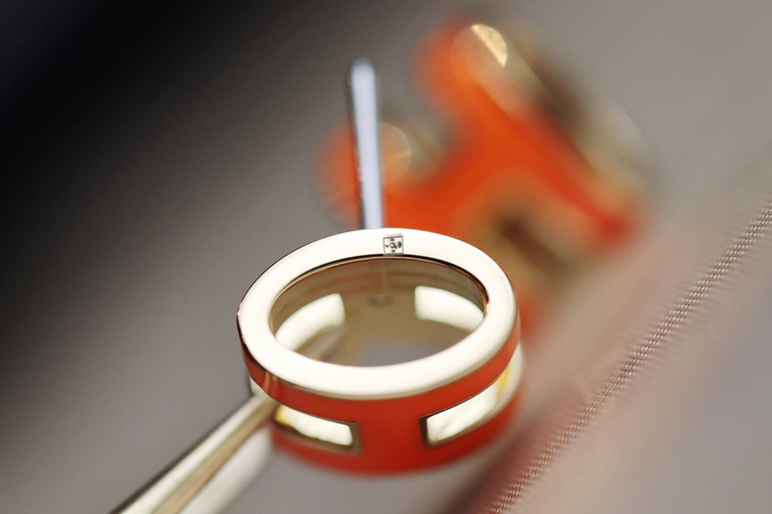 [Eterna Jewels]MINI POP H EARRINGS ORANGE