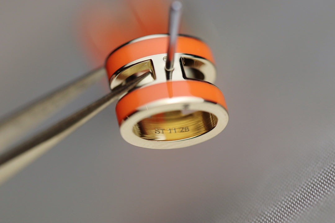 [Eterna Jewels]MINI POP H EARRINGS ORANGE