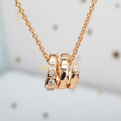 [Eterna Jewels]SERPENTI PINK GOLD NECKLACE DIAMOND