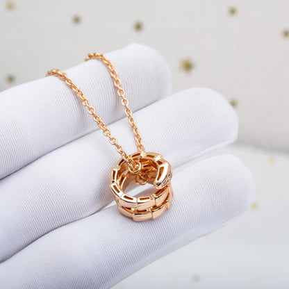 [Eterna Jewels]SERPENTI PINK GOLD NECKLACE DIAMOND