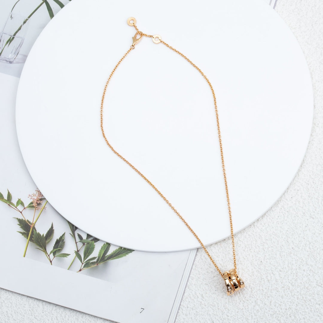 [Eterna Jewels]SERPENTI PINK GOLD NECKLACE DIAMOND
