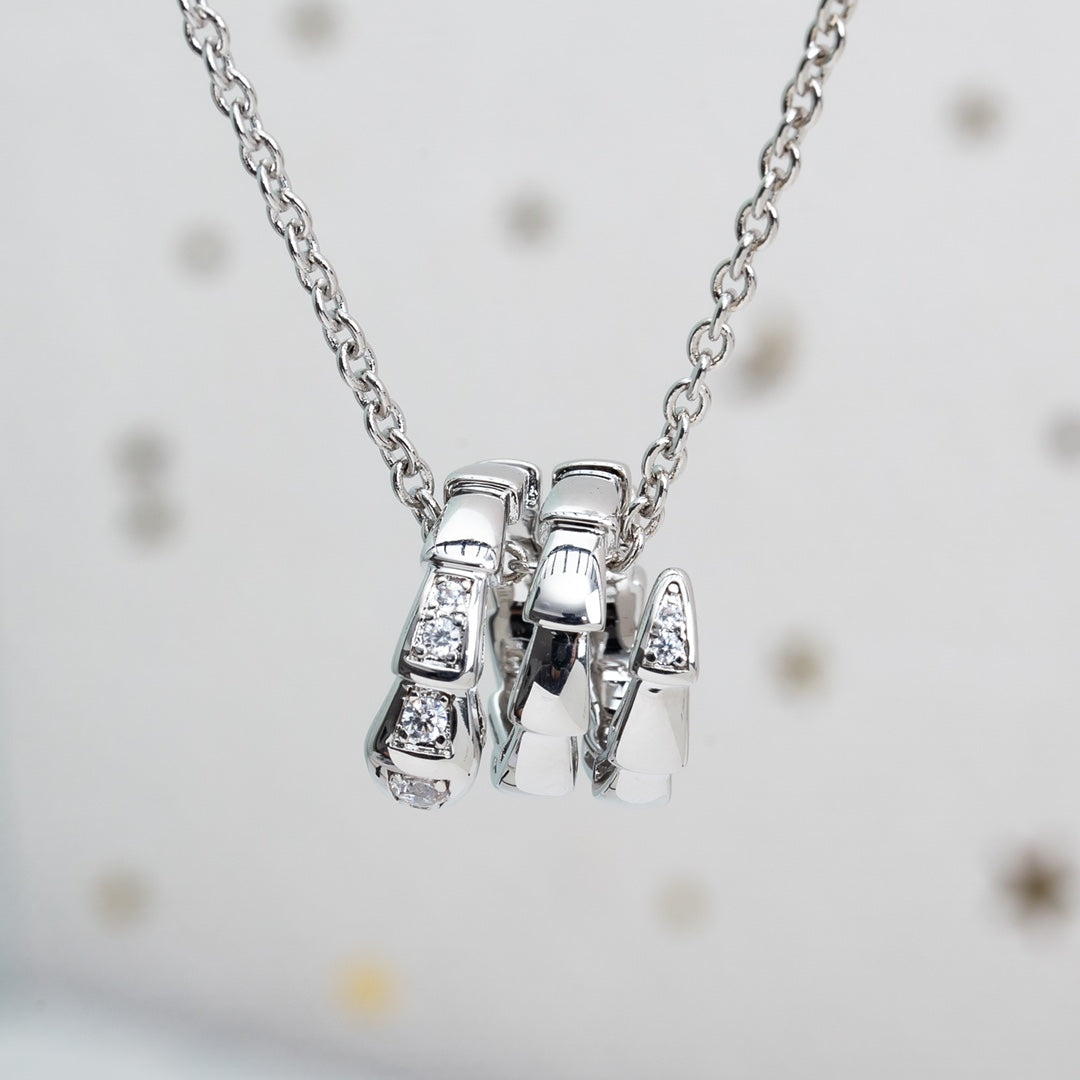 [Eterna Jewels]SERPENTI SILVER NECKLACE DIAMOND