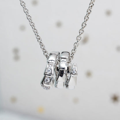 [Eterna Jewels]SERPENTI SILVER NECKLACE DIAMOND