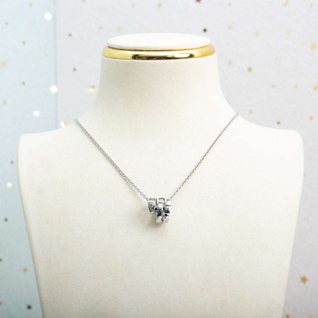 [Eterna Jewels]SERPENTI SILVER NECKLACE DIAMOND