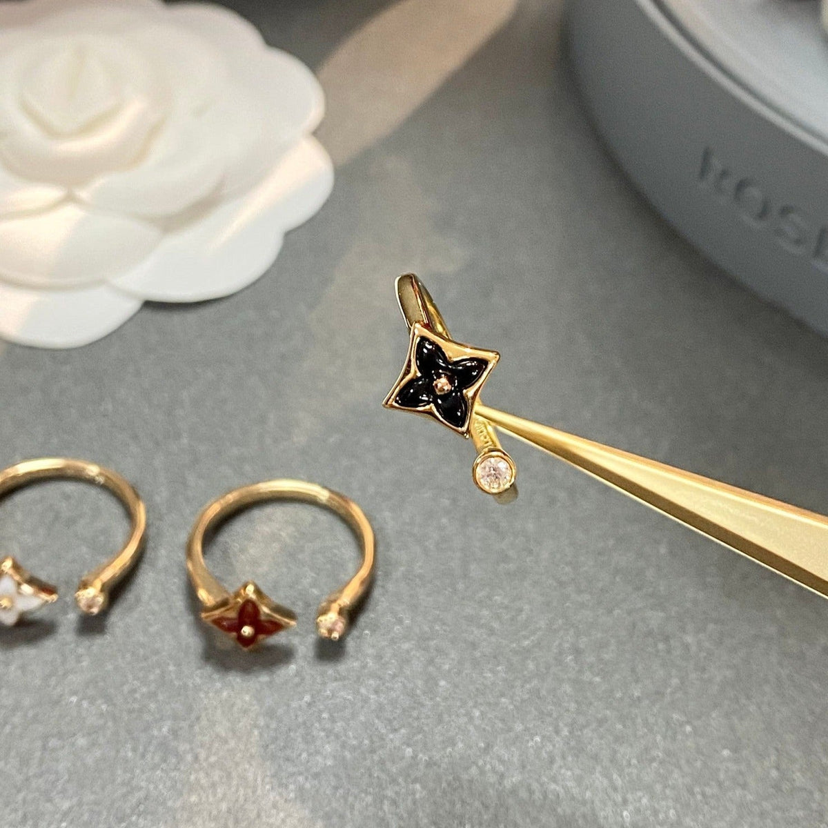 [Eterna Jewels]STAR 1 DIAMOND OPEN RING