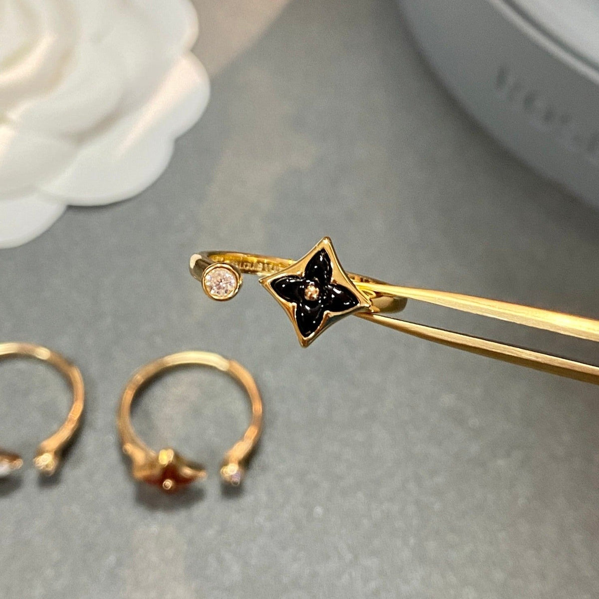 [Eterna Jewels]STAR 1 DIAMOND OPEN RING