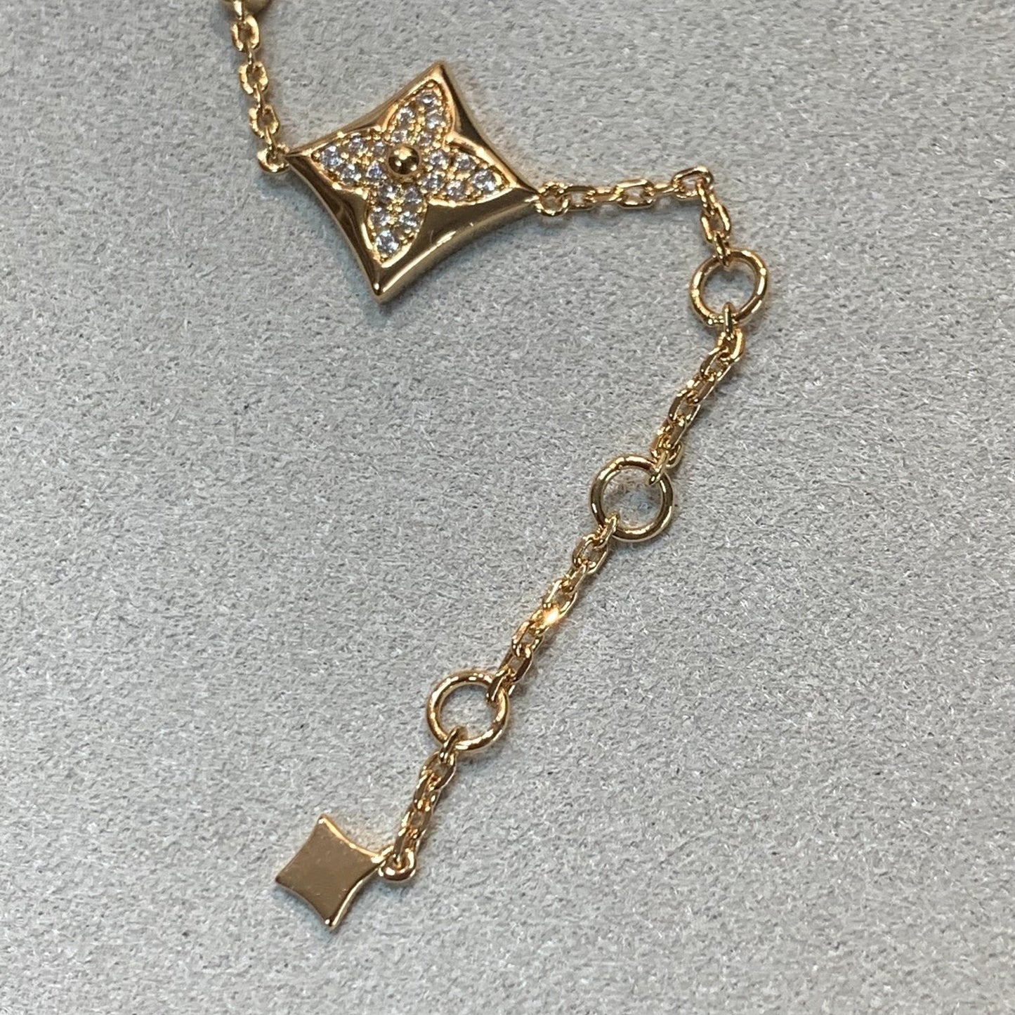 [Eterna Jewels]STAR AND SUN 4 MOTIFS GOLD DIAMONDS BRACELET