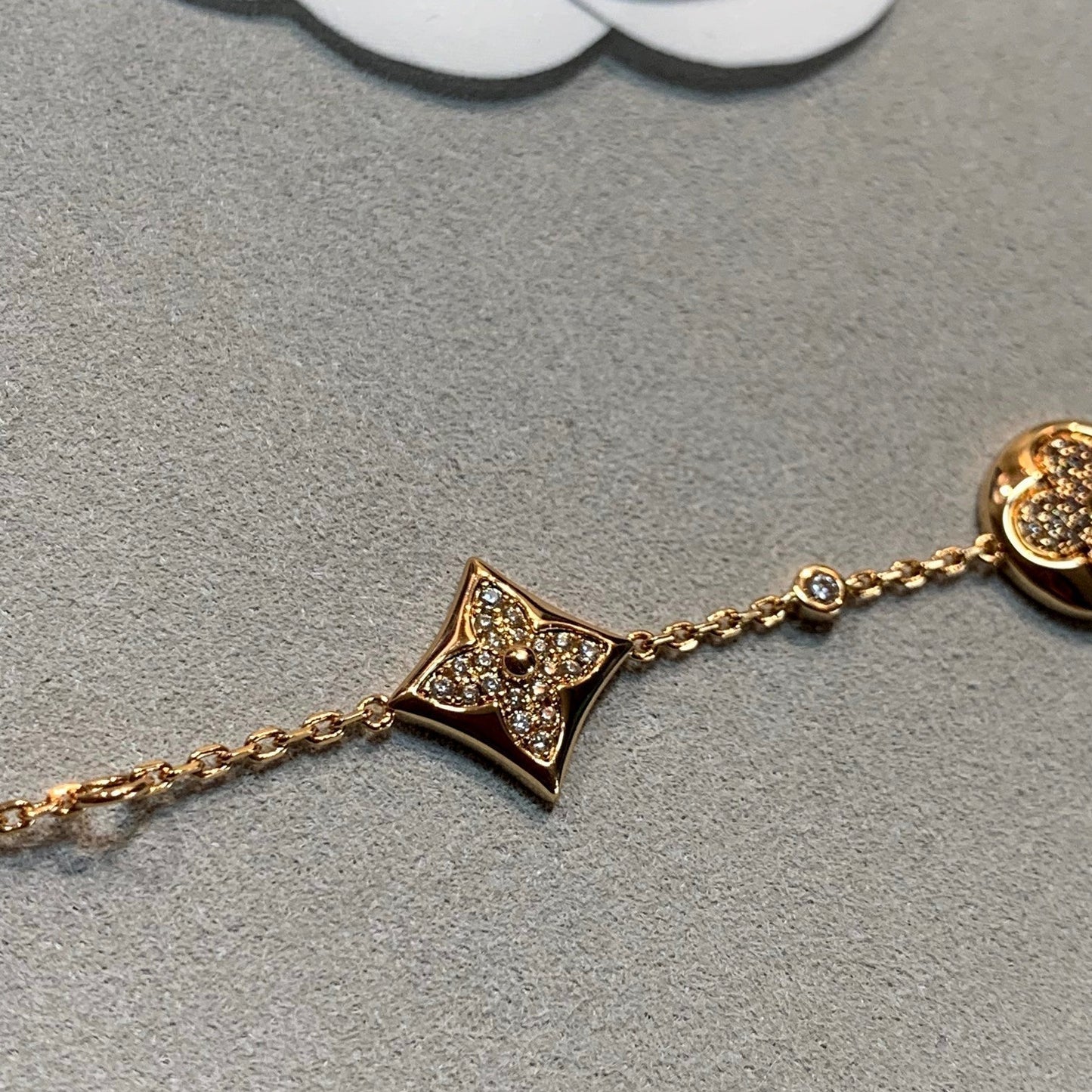 [Eterna Jewels]STAR AND SUN 4 MOTIFS GOLD DIAMONDS BRACELET