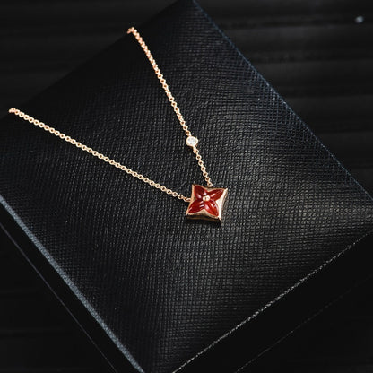 [Eterna Jewels]STAR NECKLACE PINK GOLD 1 DIAMOND