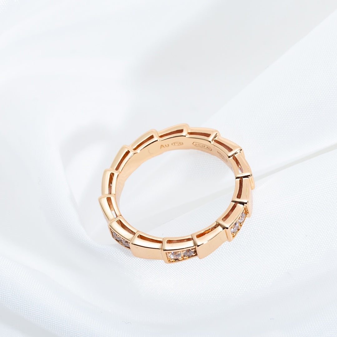 [Eterna Jewels]SERPENTI RING PINK GOLD  3MM