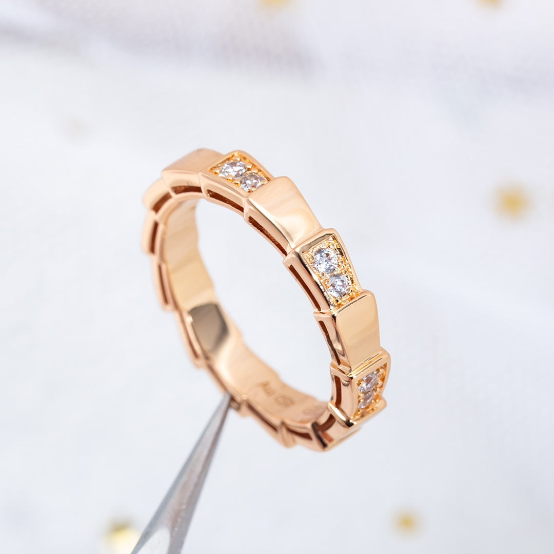 [Eterna Jewels]SERPENTI RING PINK GOLD  3MM