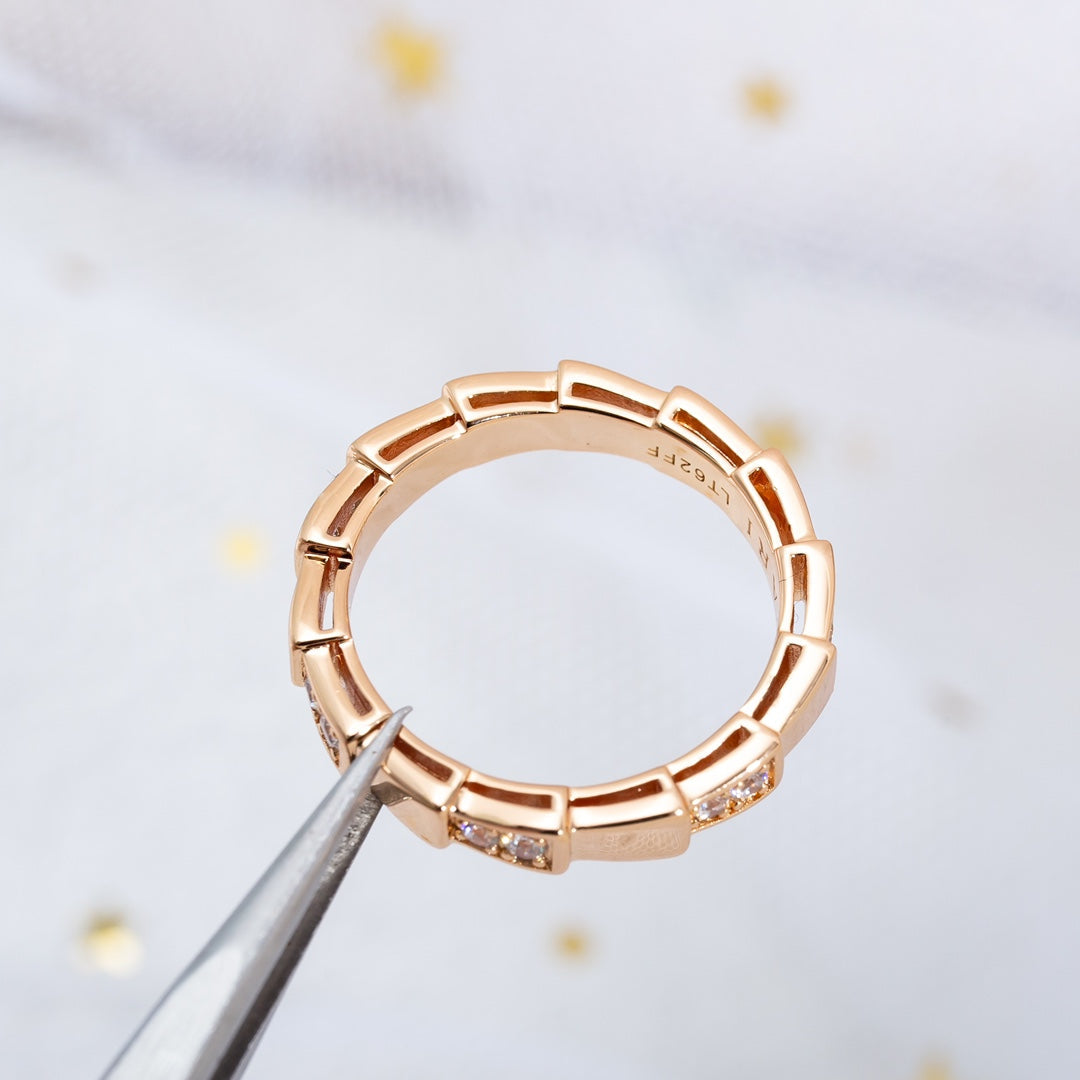 [Eterna Jewels]SERPENTI RING PINK GOLD  3MM