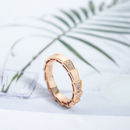 [Eterna Jewels]SERPENTI RING PINK GOLD  3MM