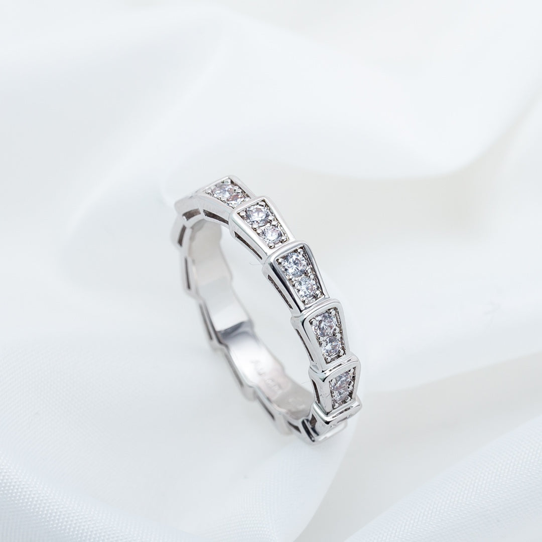 [Eterna Jewels]SERPENTI RING SILVER DIAMOND PAVED 3MM