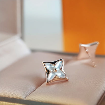 [Eterna Jewels]STAR MOP PINK GOLD EARRINGS