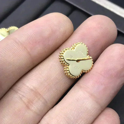 [Eterna Jewels]CLOVER MINI 9.5MM LASER EARRINGS