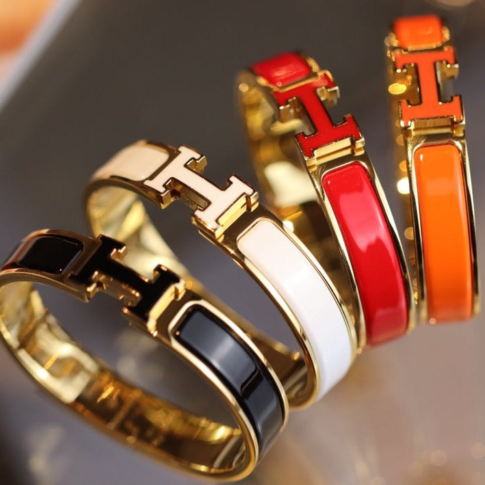 [Eterna Jewels]H BRACELET 12MM GOLD