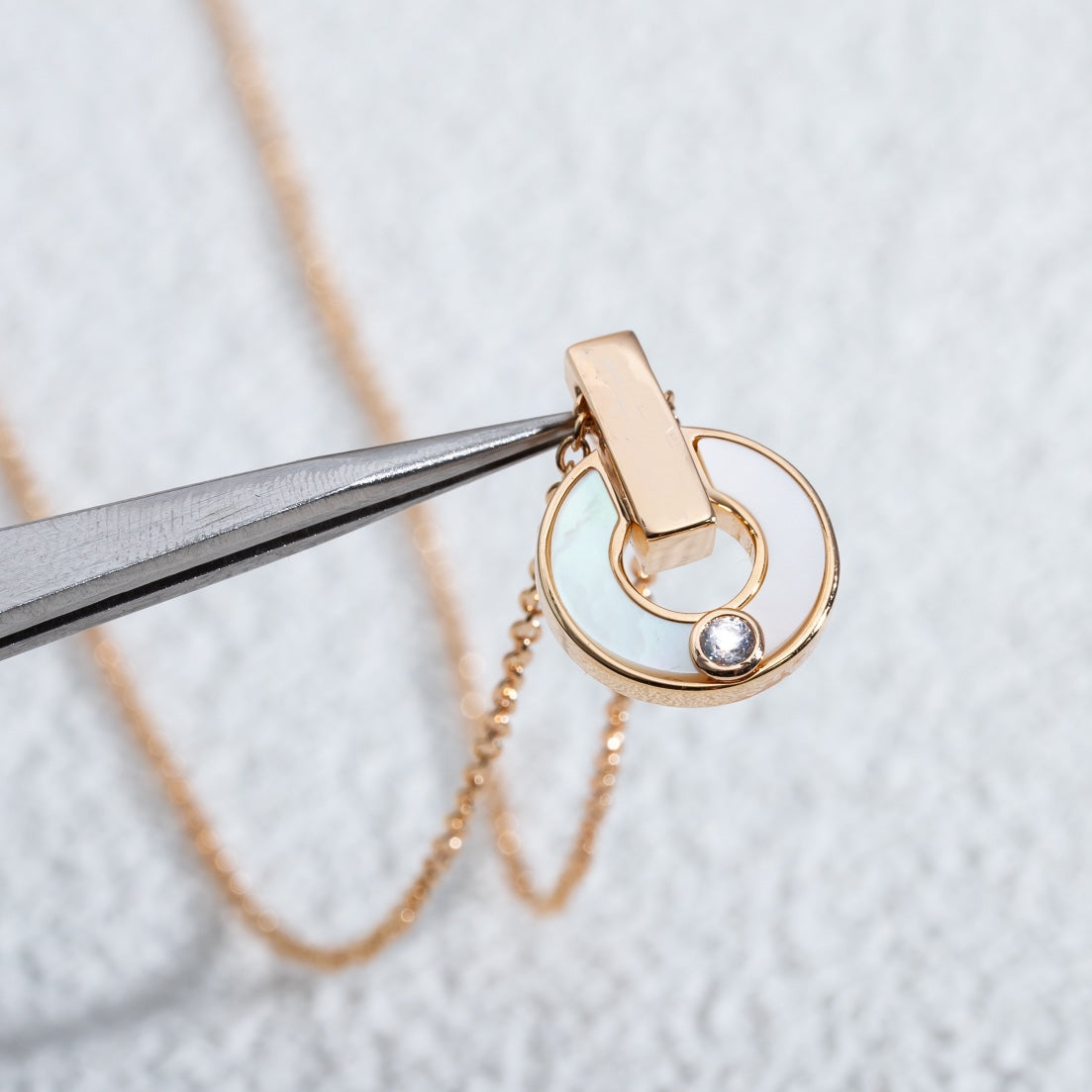 [Eterna Jewels]GARI NECKLACE PINK GOLD MOP