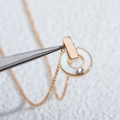 [Eterna Jewels]GARI NECKLACE PINK GOLD MOP