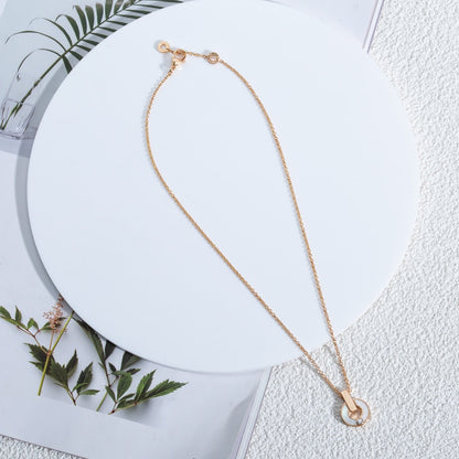 [Eterna Jewels]GARI NECKLACE PINK GOLD MOP