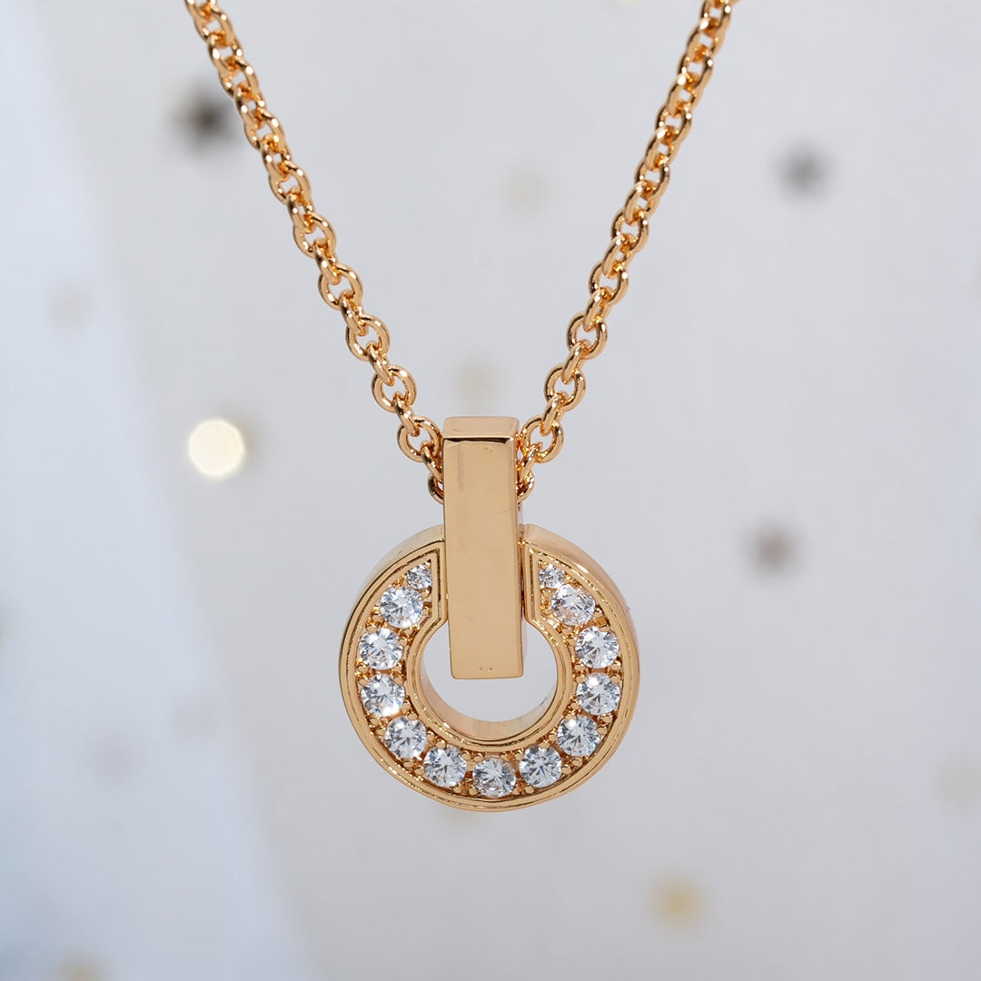 [Eterna Jewels]GARI NECKLACE PINK GOLD DIAMOND