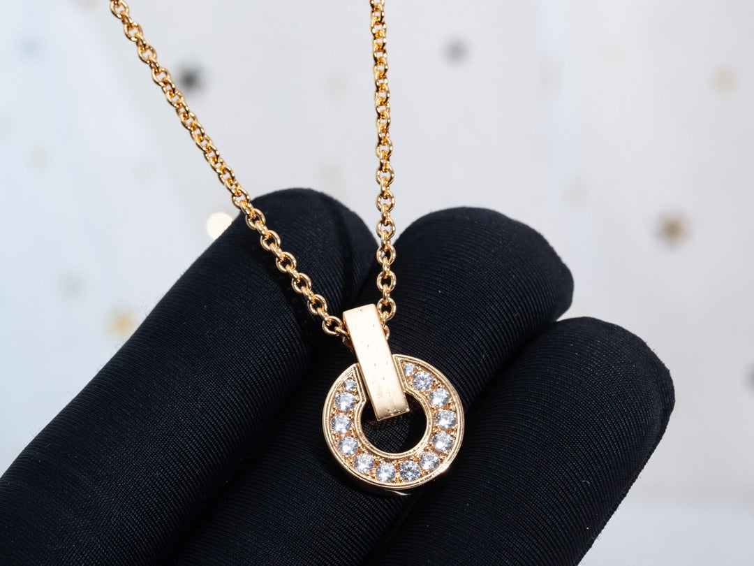 [Eterna Jewels]GARI NECKLACE PINK GOLD DIAMOND