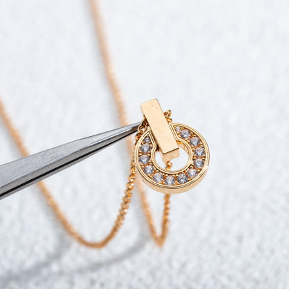 [Eterna Jewels]GARI NECKLACE PINK GOLD DIAMOND