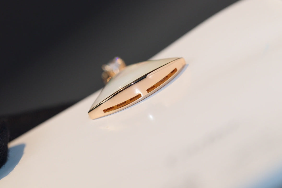 [Eterna Jewels]DREAM NECKLACE WHITE MOP PINK GOLD 1 DIAMOND