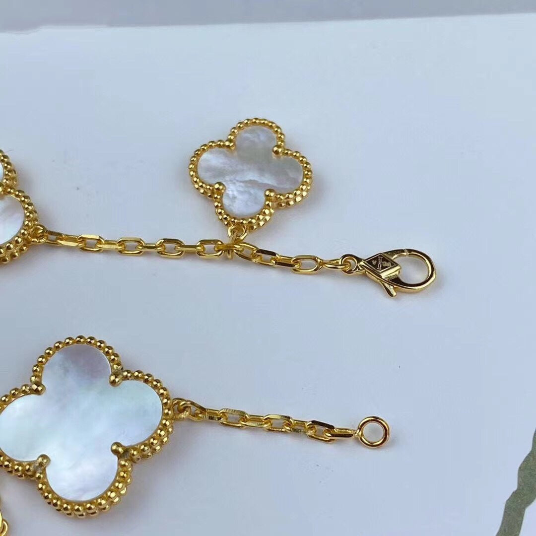 [Eterna Jewels]MAGIC CLOVER MOP GOLD BRACELET 5 MOTIFS
