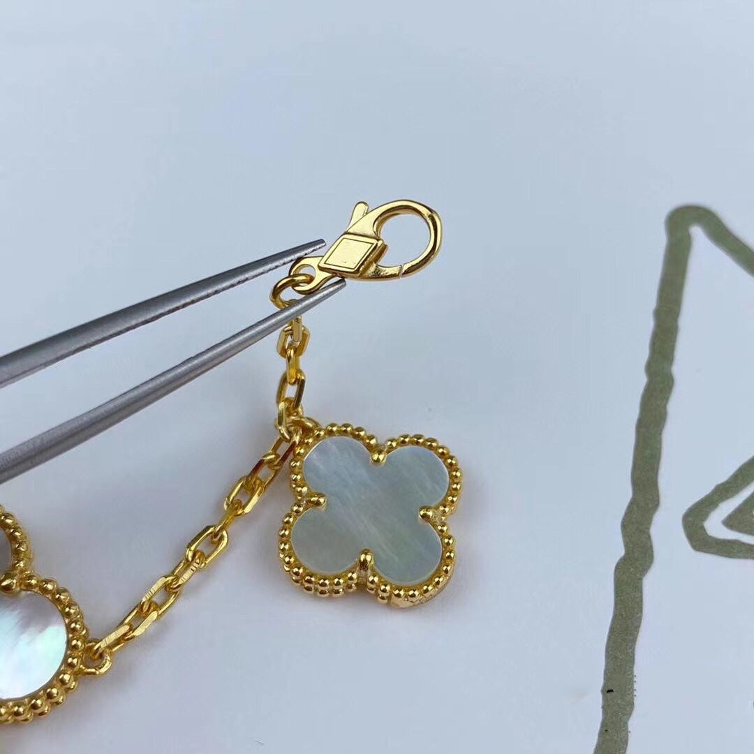 [Eterna Jewels]MAGIC CLOVER MOP GOLD BRACELET 5 MOTIFS