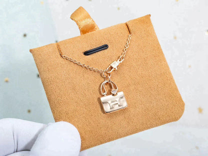 [Eterna Jewels]AMULETTE PEDANT ROSE GOLD NECKLACE