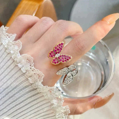[Eterna Jewels]TWIN BUTTERFLY DIAMOND RING
