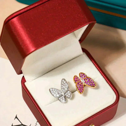 [Eterna Jewels]TWIN BUTTERFLY DIAMOND RING