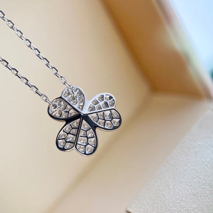 [Eterna Jewels]CLOVER DIAMOND NECKLACE SILVER
