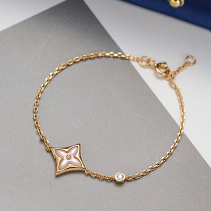 [Eterna Jewels]STAR 1 DIAMOND PINK GOLD BRACELET