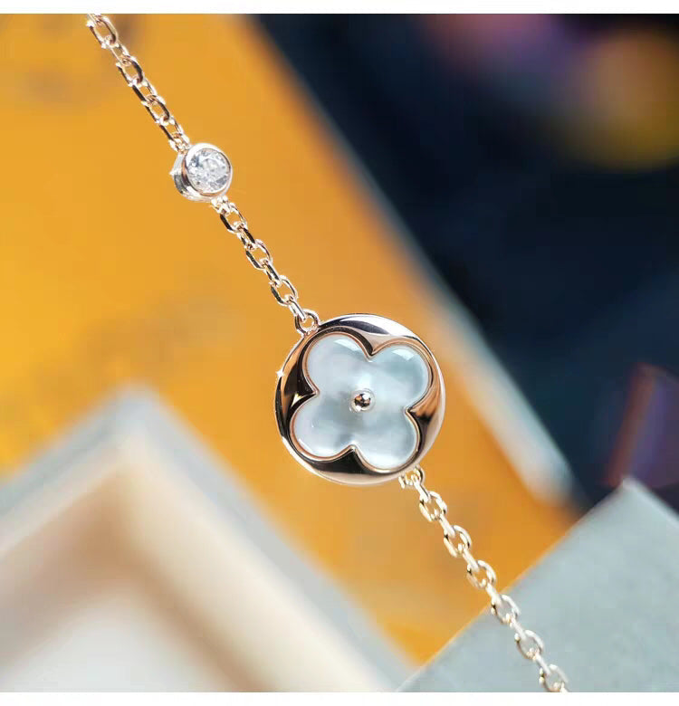 [Eterna Jewels]SUN MOP GOLD 1 DIAMOND NECKLACE