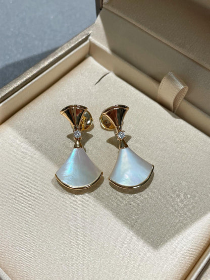 [Eterna Jewels]DREAM MOP 1 DIAMOND EARRINGS