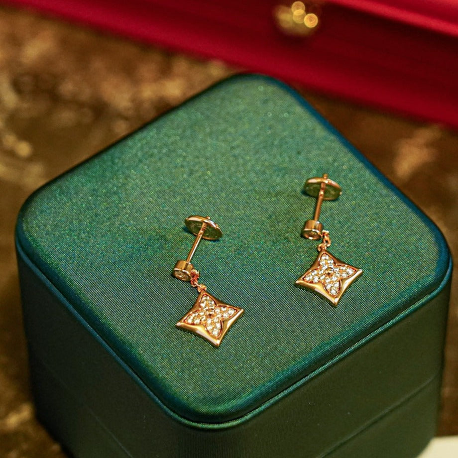 [Eterna Jewels]STAR DIAMONDS EARRINGS GOLD