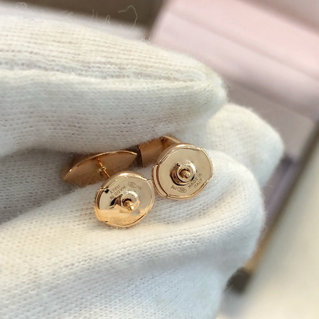 [Eterna Jewels]DREAM EARRINGS 3 MOTIFS ONYX MOP PINK GOLD