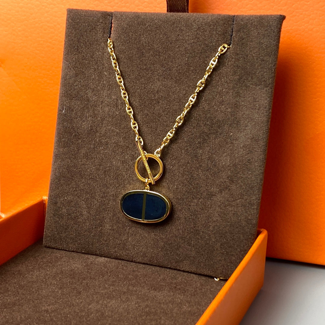 [Eterna Jewels]CHAINE VERSO BLACK CERAMIC NECKLACE